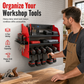 🔧 50% DE RÉDUCTION! 🧰 Organisateur mural d'outils – Crochets & support batterie pour garage ✨