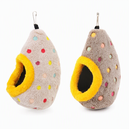 🐦 50% DE RÉDUCTION! 🥚 Hamac nid suspendu – Coton, doublure polaire & douillet ✨