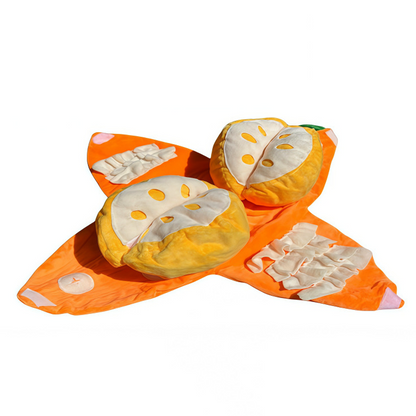 🧸 50% DE RÉDUCTION! 🍊 Jouet chien peluche orange – Cache-cache & interactif ✨
