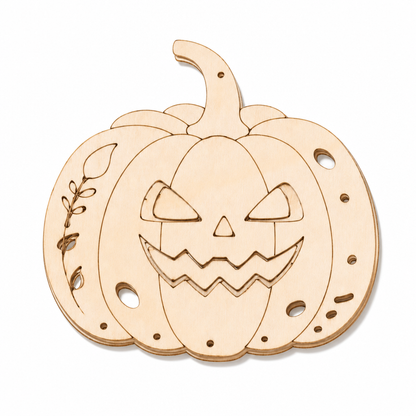 🎃 50% DE RÉDUCTION! 🪵 Kit créatif citrouille en bois – Carillon à vent DIY pour Halloween ✨