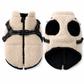 🐕 50% DE RÉDUCTION! ❄️ Manteau d'hiver pour chien – Bandes réfléchissantes & harnais intégré ✨