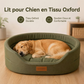 🐾 50% DE RÉDUCTION! 🛏️ Coussin réversible pour animaux – Doux/Oxford, bords en nid & antidérapant ✨