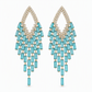 💎 50% DE RÉDUCTION! ✨ Boucles d'oreilles zircon – Goutte à pompons & éclat élégant ✨