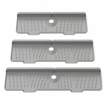 🚰 50% DE RÉDUCTION! 🍳 Tapis anti‑éclaboussures robinet – Silicone alimentaire & égouttage incliné ✨