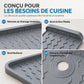 🚰 50% DE RÉDUCTION! 🍳 Tapis anti‑éclaboussures robinet – Silicone alimentaire & égouttage incliné ✨