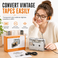 📼 50% DE RÉDUCTION! 🎧 Lecteur cassette transparent – Convertisseur MP3 & USB-C ✨