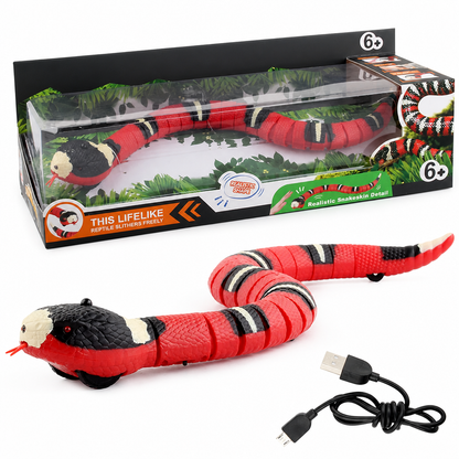 🐍 50% DE RÉDUCTION! 🤖 Jouet serpent intelligent – Évite les obstacles & interactif ✨