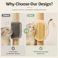 🐾 50% DE RÉDUCTION! 🪶 Accessoire d'angle 2‑en‑1 – Toilettage autonome & baguette à plumes ✨