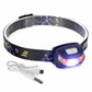 🔦 50% DE RÉDUCTION! 💡 Lampe frontale à capteur – Mains libres, 5 modes & USB ✨