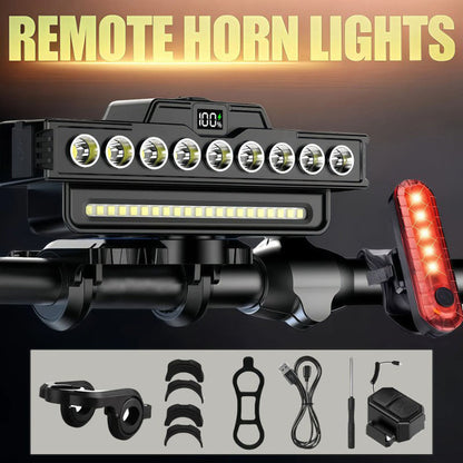 🚴 50% DE RÉDUCTION! 💡 Double éclairage vélo – 30 LED, 7 modes & 20h d'autonomie ✨