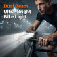 🚴 50% DE RÉDUCTION! 💡 Double éclairage vélo – 30 LED, 7 modes & 20h d'autonomie ✨