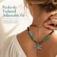 🦋 50% DE RÉDUCTION! 💧 Collier superposé bohème – Pendentif libellule & turquoise ✨
