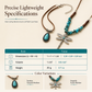 🦋 50% DE RÉDUCTION! 💧 Collier superposé bohème – Pendentif libellule & turquoise ✨