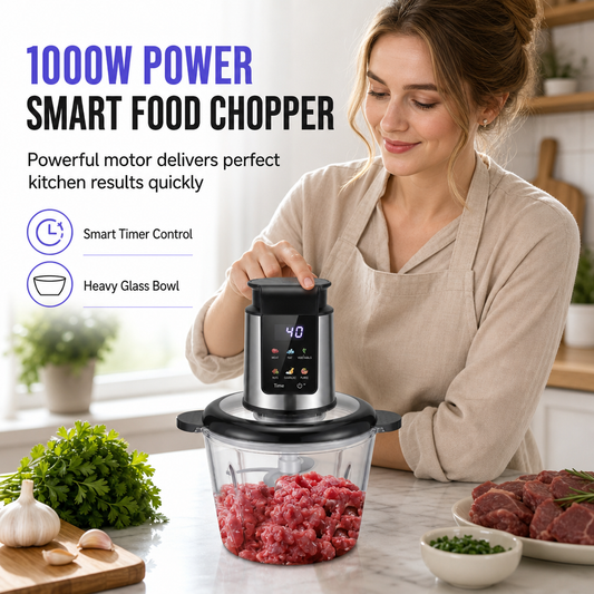 ⚡ 50% DE RÉDUCTION! 🥩 Hachoir à viande électrique – Puissant, rapide & facile à nettoyer ✨