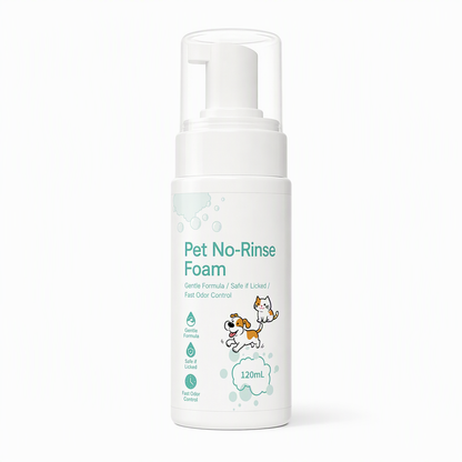 🐾 50% DE RÉDUCTION! 🧼 Mousse nettoyante sans rinçage – Pour chats & chiens ✨
