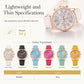 ⌚ 50% DE RÉDUCTION! ✨ Montre femme quartz – Bracelet cuir, 3 compteurs & chiffres romains ✨