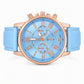 ⌚ 50% DE RÉDUCTION! ✨ Montre femme quartz – Bracelet cuir, 3 compteurs & chiffres romains ✨
