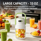 🥤 50% DE RÉDUCTION! ⚡ Blender portable 1000 ml – 12 lames, écran & USB ✨
