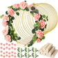 🌸 50% DE RÉDUCTION! ✨ Cercle décoratif doré – Support en bois & élégant ✨