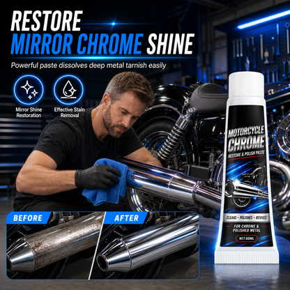 ✨ 50% DE RÉDUCTION! 🏍️ Pâte de polissage métal – Brillance chrome & anti-rouille ✨