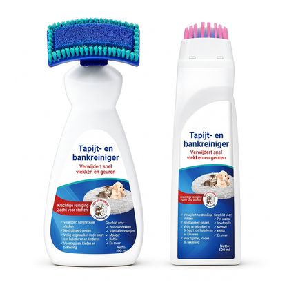 🧼 50% DE RÉDUCTION! 🛋️ Nettoyant mousse textile – Sans rinçage & brosse incluse ✨