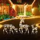 🦌 50% DE RÉDUCTION! 🎄 Rennes de Noël LED – Avec nœuds & déco intérieur/extérieur ✨