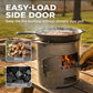 🔥 50% DE RÉDUCTION! ⛺ Poêle à bois portable – Cuisson, barbecue & chauffage ✨