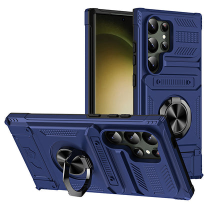 📱 50% DE RÉDUCTION! 🧲 Coque Samsung avec porte-cartes – Anneau magnétique & support ✨