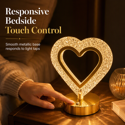 💎 50% DE RÉDUCTION! ✨ Veilleuse tactile en cristal – 3 couleurs & intensité variable ✨