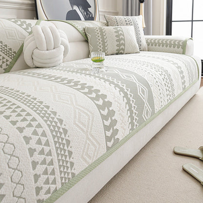 🛋️ 50% DE RÉDUCTION! ✨ Housse de canapé jacquard – Antidérapante & anti-griffures ✨