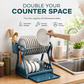 🍽️ 50% DE RÉDUCTION! 🧺 Égouttoir multi-niveaux – Structure acier & rangement vaisselle ✨