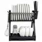 🍽️ 50% DE RÉDUCTION! 🧺 Égouttoir multi-niveaux – Structure acier & rangement vaisselle ✨