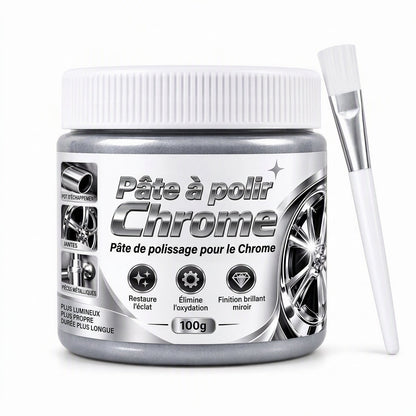 ✨ 50% DE RÉDUCTION! 🛠️ Pâte de polissage métal & chrome – Éclat & entretien, 100 g ✨