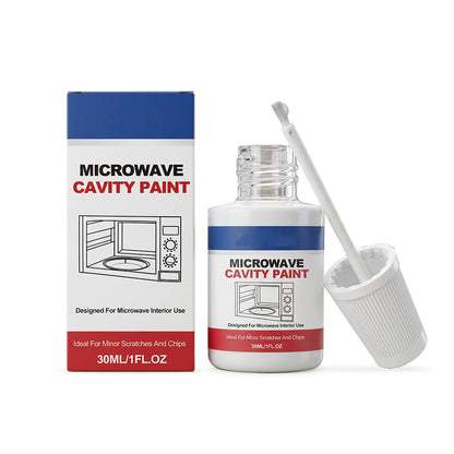 🔥 50% DE RÉDUCTION! ✨ Peinture de réparation micro-ondes – Blanc ultra-brillant & pinceau intégré ✨