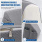 🛏️ 50% DE RÉDUCTION! 🛋️ Coussin combleur d'espace – Avec poche & cale tête de lit ✨