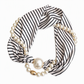 📿 50% de Réduction 🧣 Collier Foulard à Perles – Élégance Intemporelle, Nœud Ajustable & Bijou Sans Piercing 🤍