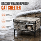 🐾 50% DE RÉDUCTION! 🏠 Abri extérieur pour chats & petits chiens – Imperméable & chaud ✨