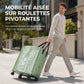📦 50% DE RÉDUCTION! 🧳 Sac de déménagement pliable à roulettes – Étanche & grande capacité ✨