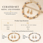 🌸 50% DE RÉDUCTION! 💎 Parure florale vintage 2 pièces – Feuilles & fleurs, pour femme & mariée ✨