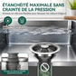 🚰 50% DE RÉDUCTION! 🔧 Bouchon d'évier – Acier inoxydable & panier filtrant ABS ✨