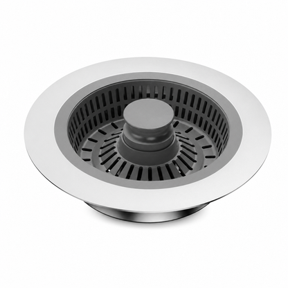 🚰 50% DE RÉDUCTION! 🔧 Bouchon d'évier – Acier inoxydable & panier filtrant ABS ✨