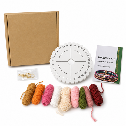 🧵 50% DE RÉDUCTION! ✨ Kit de tressage de cordes DIY – Set complet pour adultes & débutants ✨