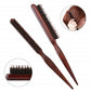 💇 50% DE RÉDUCTION! 🪮 Peigne à queue en poils de sanglier – Bois massif & volume ✨