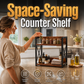 🧺 50% DE RÉDUCTION! ✨ Organisateur 2 niveaux – Bois & fer, gain de place cuisine & salle de bain ✨