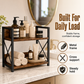 🧺 50% DE RÉDUCTION! ✨ Organisateur 2 niveaux – Bois & fer, gain de place cuisine & salle de bain ✨