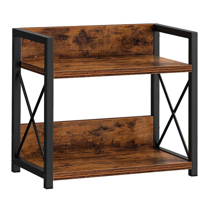 🧺 50% DE RÉDUCTION! ✨ Organisateur 2 niveaux – Bois & fer, gain de place cuisine & salle de bain ✨