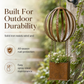 🎈 50% DE RÉDUCTION! 🌿 Suspension montgolfière vintage – Pot en métal patiné pour jardin & terrasse ✨