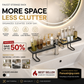 🚰 50% DE RÉDUCTION! 🏠 Étagère de rangement au-dessus du robinet – Anti-calcaire, gain de place & installation facile – Gardez votre plan de travail propre et organisé ✨